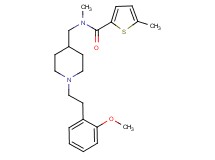 N-({1-[2-(2-methoxyphenyl)ethyl]-4-piperidinyl}methyl)-N,5-dimethyl-2-thiophenecarboxamide