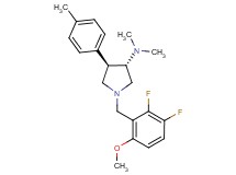 (3S*,4R*)-1-(2,3-difluoro-6-methoxybenzyl)-N,N-dimethyl-4-(4-methylphenyl)pyrrolidin-3-amine