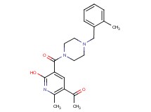 1-(6-hydroxy-2-methyl-5-{[4-(2-methylbenzyl)-1-piperazinyl]carbonyl}-3-pyridinyl)ethanone