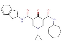 N-cycloheptyl-1-cyclopropyl-N'-(2,3-dihydro-1H-inden-2-yl)-4-oxo-1,4-dihydro-3,5-pyridinedicarboxamide