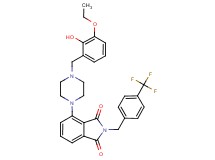 4-[4-(3-ethoxy-2-hydroxybenzyl)-1-piperazinyl]-2-[4-(trifluoromethyl)benzyl]-1H-isoindole-1,3(2H)-dione