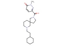 6-{[7-(2-cyclohexylethyl)-2,7-diazaspiro[4.5]dec-2-yl]carbonyl}-2-methyl-3(2H)-pyridazinone