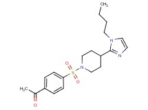 1-(4-{[4-(1-butyl-1H-imidazol-2-yl)-1-piperidinyl]sulfonyl}phenyl)ethanone
