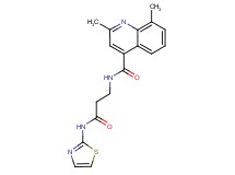 2,8-dimethyl-N-[3-oxo-3-(1,3-thiazol-2-ylamino)propyl]quinoline-4-carboxamide