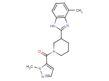 4-methyl-2-{1-[(1-methyl-1H-pyrazol-5-yl)carbonyl]-3-piperidinyl}-1H-benzimidazole