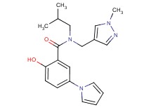 2-hydroxy-N-isobutyl-N-[(1-methyl-1H-pyrazol-4-yl)methyl]-5-(1H-pyrrol-1-yl)benzamide