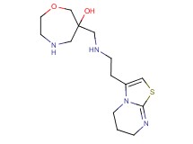 6-({[2-(6,7-dihydro-5H-[1,3]thiazolo[3,2-a]pyrimidin-3-yl)ethyl]amino}methyl)-1,4-oxazepan-6-ol dihydrochloride