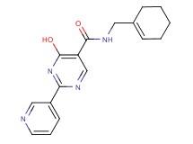 N-(cyclohex-1-en-1-ylmethyl)-4-hydroxy-2-pyridin-3-ylpyrimidine-5-carboxamide