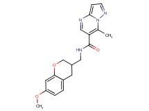 N-[(7-methoxy-3,4-dihydro-2H-chromen-3-yl)methyl]-7-methylpyrazolo[1,5-a]pyrimidine-6-carboxamide