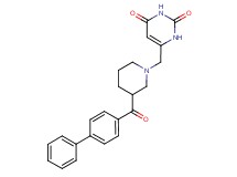 6-{[3-(biphenyl-4-ylcarbonyl)piperidin-1-yl]methyl}pyrimidine-2,4(1H,3H)-dione