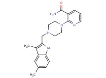 2-{4-[(3,5-dimethyl-1H-indol-2-yl)methyl]piperazin-1-yl}nicotinamide