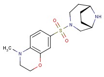 7-[(1S*,6R*)-3,9-diazabicyclo[4.2.1]non-3-ylsulfonyl]-4-methyl-3,4-dihydro-2H-1,4-benzoxazine