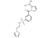 3-[(2-isopropyl-2,5-dihydro-1H-pyrrol-1-yl)carbonyl]-N-[2-(1H-pyrazol-1-yl)ethyl]benzenesulfonamide