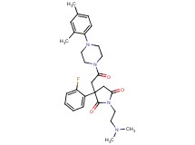 1-[2-(dimethylamino)ethyl]-3-{2-[4-(2,4-dimethylphenyl)-1-piperazinyl]-2-oxoethyl}-3-(2-fluorophenyl)-2,5-pyrrolidinedione