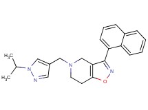 5-[(1-isopropyl-1H-pyrazol-4-yl)methyl]-3-(1-naphthyl)-4,5,6,7-tetrahydroisoxazolo[4,5-c]pyridine