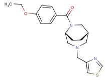(1S*,5R*)-6-(4-ethoxybenzoyl)-3-(1,3-thiazol-4-ylmethyl)-3,6-diazabicyclo[3.2.2]nonane