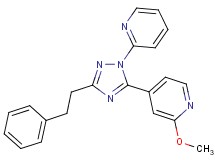 2-methoxy-4-[3-(2-phenylethyl)-1-pyridin-2-yl-1H-1,2,4-triazol-5-yl]pyridine