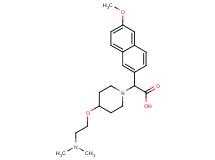 {4-[2-(dimethylamino)ethoxy]piperidin-1-yl}(6-methoxy-2-naphthyl)acetic acid