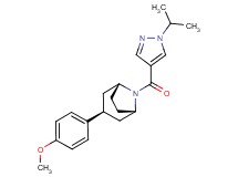 (3-endo)-8-[(1-isopropyl-1H-pyrazol-4-yl)carbonyl]-3-(4-methoxyphenyl)-8-azabicyclo[3.2.1]octane