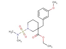 ethyl 1-[(dimethylamino)sulfonyl]-3-(3-methoxybenzyl)-3-piperidinecarboxylate