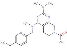 7-acetyl-N~4~-[(5-ethylpyridin-2-yl)methyl]-N~2~,N~2~,N~4~-trimethyl-5,6,7,8-tetrahydropyrido[3,4-d]pyrimidine-2,4-diamine