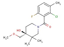 (4S*)-1-(2-chloro-6-fluoro-3-methylbenzoyl)-4-(methoxymethyl)-3,3-dimethylpiperidin-4-ol