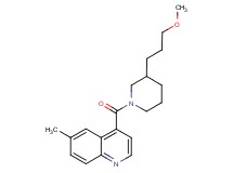 4-{[3-(3-methoxypropyl)-1-piperidinyl]carbonyl}-6-methylquinoline