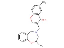 6-methyl-3-[(2-methyl-2,3-dihydro-1,4-benzoxazepin-4(5H)-yl)methyl]-4H-chromen-4-one