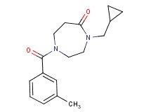 4-(cyclopropylmethyl)-1-(3-methylbenzoyl)-1,4-diazepan-5-one