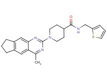 1-(4-methyl-7,8-dihydro-6H-cyclopenta[g]quinazolin-2-yl)-N-(2-thienylmethyl)-4-piperidinecarboxamide