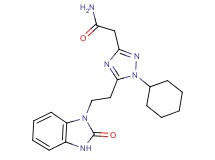 2-{1-cyclohexyl-5-[2-(2-oxo-2,3-dihydro-1H-benzimidazol-1-yl)ethyl]-1H-1,2,4-triazol-3-yl}acetamide