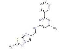6-methyl-N-[(2-methylimidazo[2,1-b][1,3,4]thiadiazol-6-yl)methyl]-2-pyridin-3-ylpyrimidin-4-amine