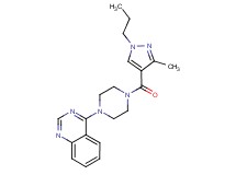 4-{4-[(3-methyl-1-propyl-1H-pyrazol-4-yl)carbonyl]-1-piperazinyl}quinazoline