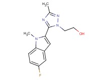 2-[5-(5-fluoro-1-methyl-1H-indol-2-yl)-3-methyl-1H-1,2,4-triazol-1-yl]ethanol