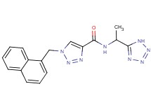 1-(1-naphthylmethyl)-N-[1-(1H-tetrazol-5-yl)ethyl]-1H-1,2,3-triazole-4-carboxamide