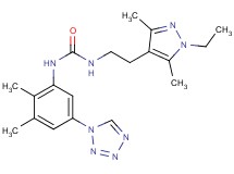 N-[2,3-dimethyl-5-(1H-tetrazol-1-yl)phenyl]-N'-[2-(1-ethyl-3,5-dimethyl-1H-pyrazol-4-yl)ethyl]urea