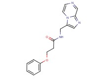 N-(imidazo[1,2-a]pyrazin-3-ylmethyl)-3-phenoxypropanamide