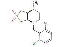 (4aS*,7aR*)-1-(2,6-dichlorobenzyl)-4-methyloctahydrothieno[3,4-b]pyrazine 6,6-dioxide