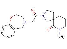 2-(2,3-dihydro-1,4-benzoxazepin-4(5H)-ylacetyl)-7-methyl-2,7-diazaspiro[4.5]decan-6-one