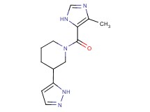 1-[(4-methyl-1H-imidazol-5-yl)carbonyl]-3-(1H-pyrazol-5-yl)piperidine