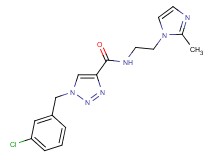 1-(3-chlorobenzyl)-N-[2-(2-methyl-1H-imidazol-1-yl)ethyl]-1H-1,2,3-triazole-4-carboxamide