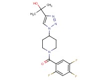 2-{1-[1-(2,4,5-trifluorobenzoyl)piperidin-4-yl]-1H-1,2,3-triazol-4-yl}propan-2-ol