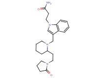 3-[3-({2-[2-(2-oxopyrrolidin-1-yl)ethyl]piperidin-1-yl}methyl)-1H-indol-1-yl]propanamide