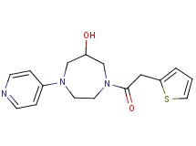 1-pyridin-4-yl-4-(2-thienylacetyl)-1,4-diazepan-6-ol