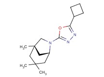 (1S*,5R*)-6-(5-cyclobutyl-1,3,4-oxadiazol-2-yl)-1,3,3-trimethyl-6-azabicyclo[3.2.1]octane