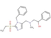 2-[{[1-benzyl-2-(ethylsulfonyl)-1H-imidazol-5-yl]methyl}(methyl)amino]-1-phenylethanol