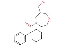 {4-[(1-phenylcyclohexyl)carbonyl]-1,4-oxazepan-6-yl}methanol