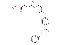 methyl 4-[4-(4-{[(2-pyridinylmethyl)amino]carbonyl}phenoxy)-1-piperidinyl]pentanoate
