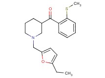 {1-[(5-ethyl-2-furyl)methyl]-3-piperidinyl}[2-(methylthio)phenyl]methanone