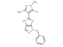 1-benzyl-5-(5-chloro-1,3-dimethyl-1H-pyrazol-4-yl)-1,4-dihydroimidazo[4,5-c]pyrazole